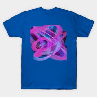 Pink fractal grid T-Shirt